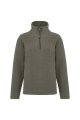 Fleece sweater kariban Enzo K912 GREENMARBLEHEATHER